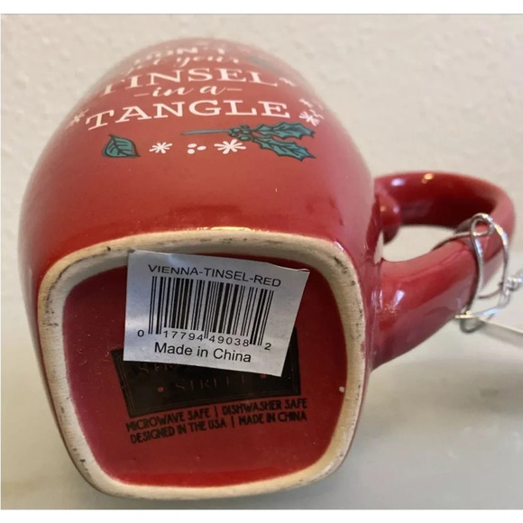 2–NWT 10 Ten Strawberry Street Holiday Collection Christmas Mug Coffee Tea - Picture 5 of 8